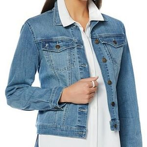NWT! Embroidered Denim Jean Jacket